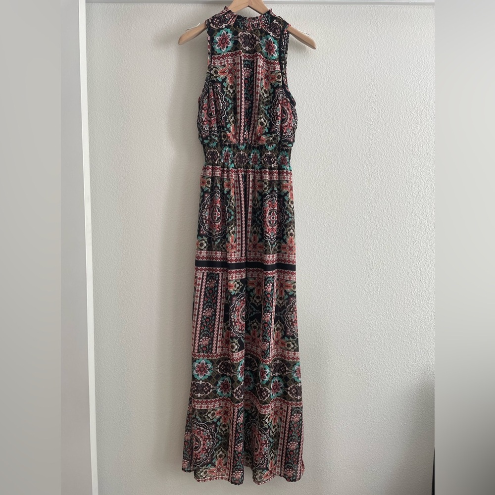 Bohemian Print Maxi Dress